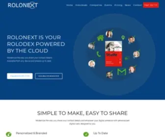 Rolonext.com(Modernize the Way You Share Your Contact Details) Screenshot