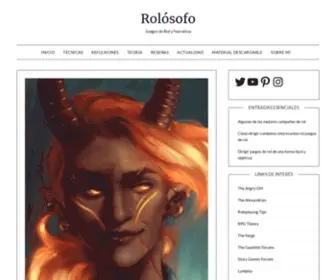 Rolosofo.com(Blog sobre juegos de rol) Screenshot