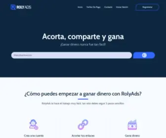 Rolyads.com(Gana Dinero Acortando Enlaces) Screenshot