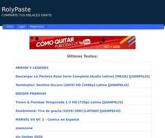 Rolypaste.com(RolyPaste) Screenshot