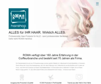 Roma-Hairshop.ch(Roma Hairshop) Screenshot