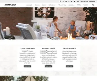 Romabio.com(Changing the Way the World makes Paints) Screenshot