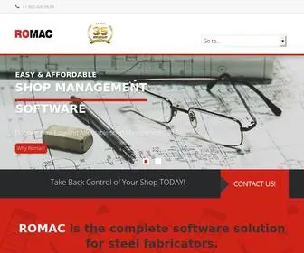 Romactechnologies.com(Steel Fabrication Management Software Solutions) Screenshot