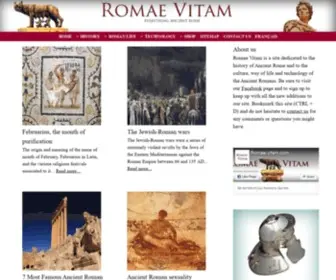 Romae-Vitam.com(Romae Vitam) Screenshot