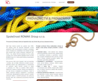 Romak.cz(Výroba lan) Screenshot