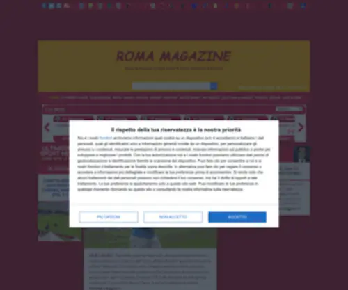 Romamagazine.net(Roma Magazine) Screenshot