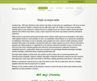Roman-Bednar.com(Bednár) Screenshot