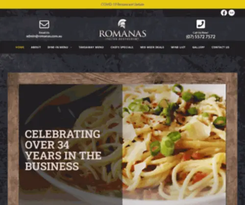 Romanas.com.au(Romanas) Screenshot