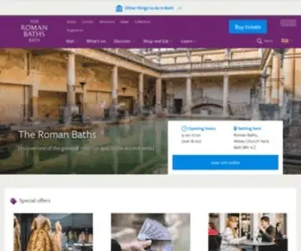 Romanbaths.co.uk(The Roman Baths) Screenshot