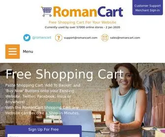 Romancart.com(Best Free Shopping Cart Software) Screenshot