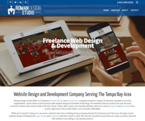 Romandesignstudio.net(Freelance Website Design) Screenshot