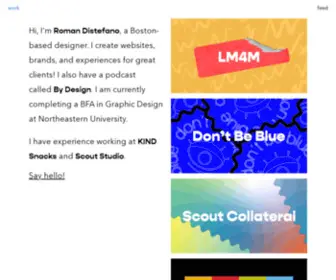 Romandistefano.com(Roman Distefano) Screenshot