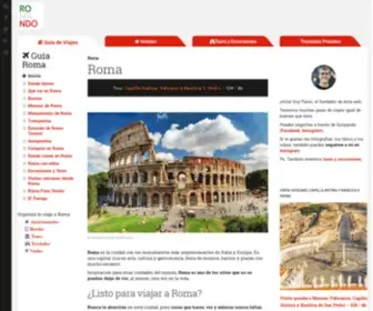 Romando.org(Guía de turismo y viajes de Roma) Screenshot
