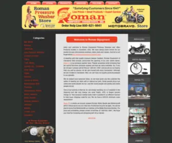 Romanequip.com(Cleveland Ohio Pressure Washer Roman Equipment) Screenshot