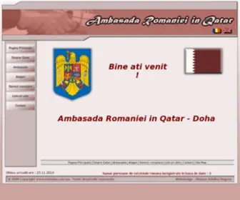 Romaniaemb.com.qa(Ambasada Romaniei in Qatar) Screenshot