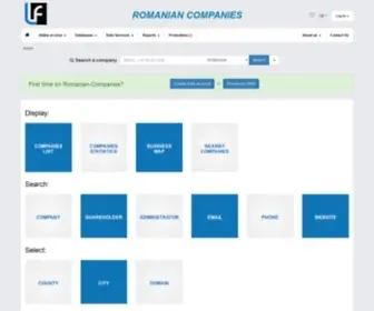 Romanian-Companies.eu(All Romanian Companies with complete information) Screenshot