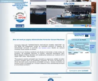 Romanian-Ports.ro(CN APDM SA Galati) Screenshot