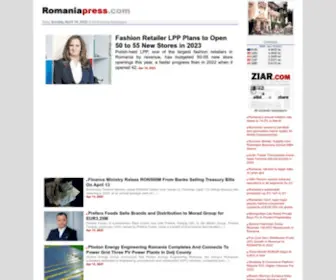 Romaniapress.com(English romanian news & newspapers) Screenshot