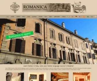 Romanica.it(Italian Language School in Modena) Screenshot