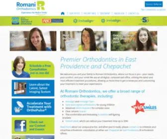 Romaniorthodontics.com(East Providence & Chepachet Orthodontist) Screenshot