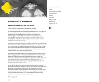 Romanischer-Sommer.de(Startseite) Screenshot