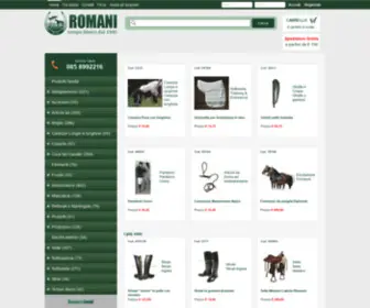 Romanitempolibero.it(Prodotti ed accessori per l'equitazione) Screenshot