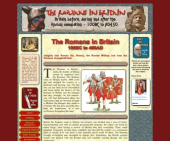 Romanobritain.org(The Romans in Britain) Screenshot