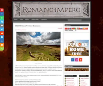 Romanoimpero.com(Storia dell'impero romano e dell'impero bizantino) Screenshot