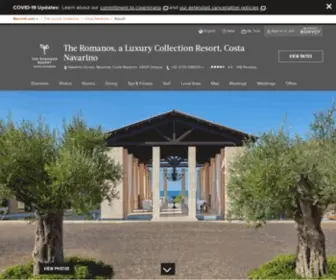 Romanoscostanavarino.com(The Romanos Resort) Screenshot