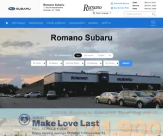 Romanosubaru.com Screenshot