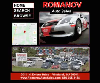 Romanovautosales.com(Romanov Auto Sales) Screenshot