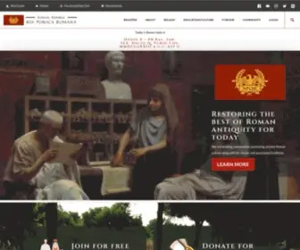 Romanrepublic.org(Reving the best of Roman antiquity for the present) Screenshot