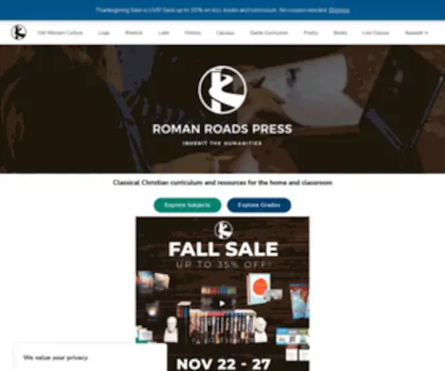 Romanroadsmedia.com(Roman Roads Media) Screenshot