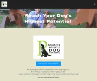 Romansk9Training.com(Roman's Holistic Dog Training) Screenshot