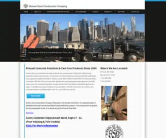 Romanstoneco.com(Precast Concrete Products & Barrier) Screenshot