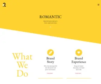 Romantic.li(San Francisco Branding Agency) Screenshot