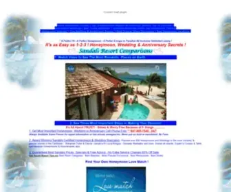 Romanticallinclusiveresorts.com(Sandals and Beaches Discount All Inclusive Resorts) Screenshot