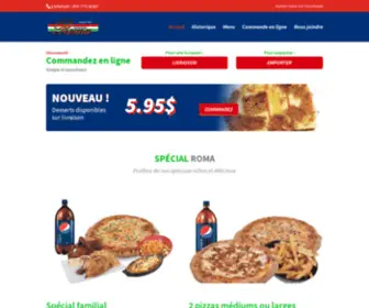 Romapizzeria.ca(Pizzeria à Saint) Screenshot