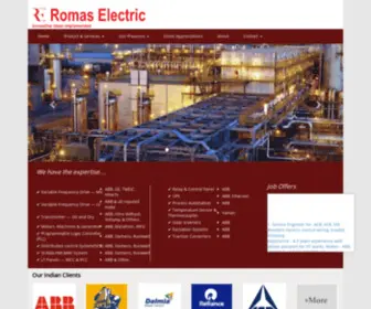 Romas.co.in(Romas Electroengineering) Screenshot