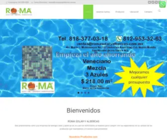 Romasolaryalbercas.com.mx(Construcción) Screenshot