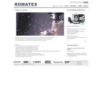 Romatex.pl(Obrabiarki, frezarki, tokarki CNS) Screenshot