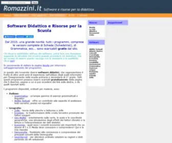 Romazzini.it(Software Didattico Gratuito: Grammatica) Screenshot