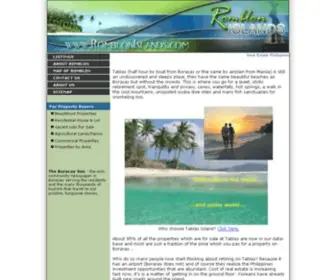 Romblonislands.com(Retirement homes in the philippines) Screenshot