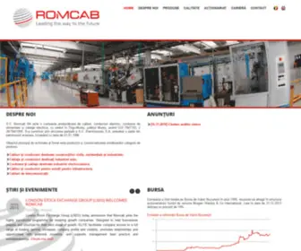 Romcab.ro(Leading the way to the future) Screenshot