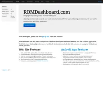 Romdashboard.com(ROMDashboard) Screenshot