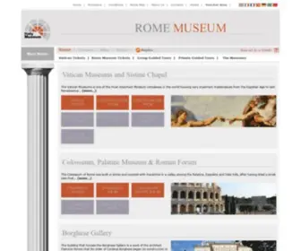 Rome-Museum.com(Booking Museum Tickets in Vatican Rome Italy) Screenshot