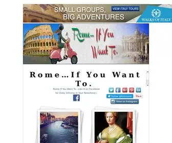 Romeifyouwantto.com(Rome...If You Want To) Screenshot