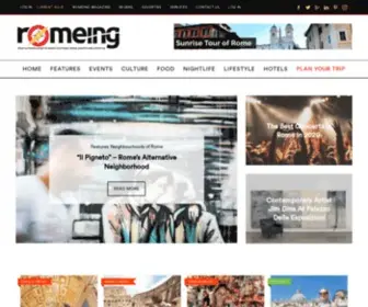 Romeing.it(Events, Exhibitions, Things to Do & What's on in Rome) Screenshot