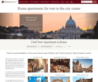 Romeloft.com(Rome apartments for rent in the city center) Screenshot