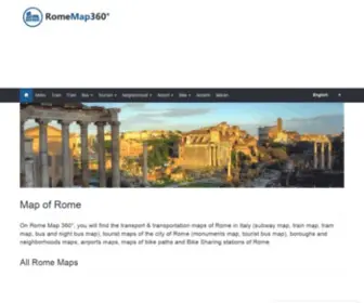 Romemap360.com(Transportation map & tourist map of Rome (Italy)) Screenshot